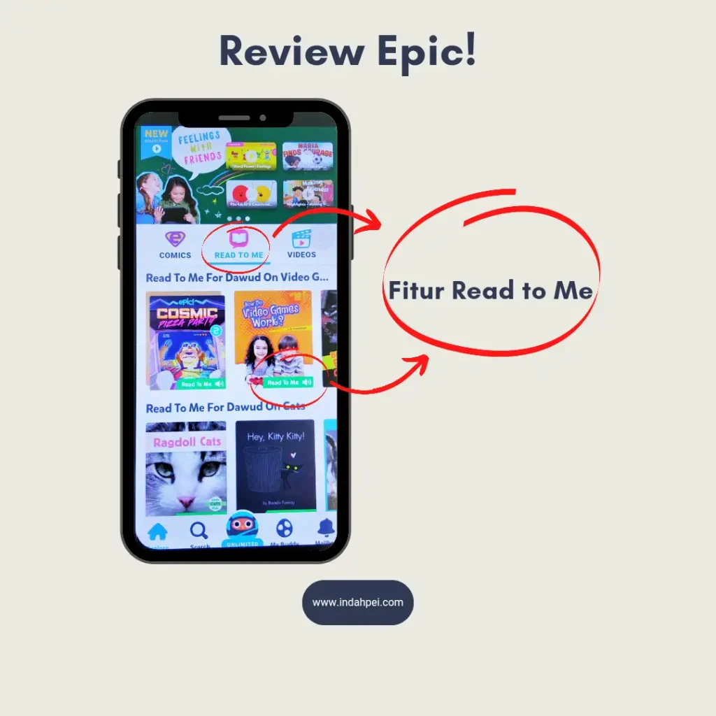 Fitur Read to Me pada Aplikasi Epic!