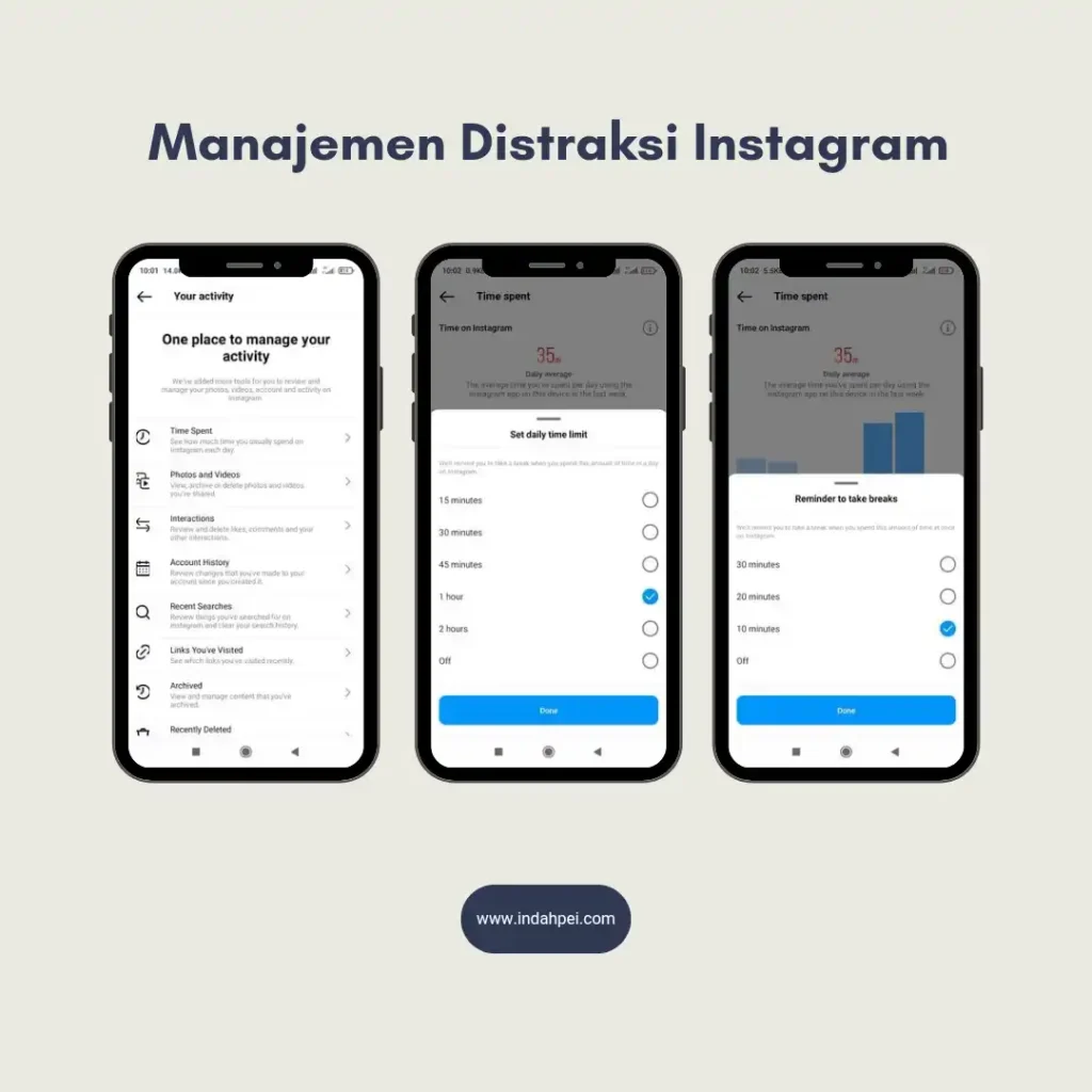 Manajemen instagram untuk fokus ibadah